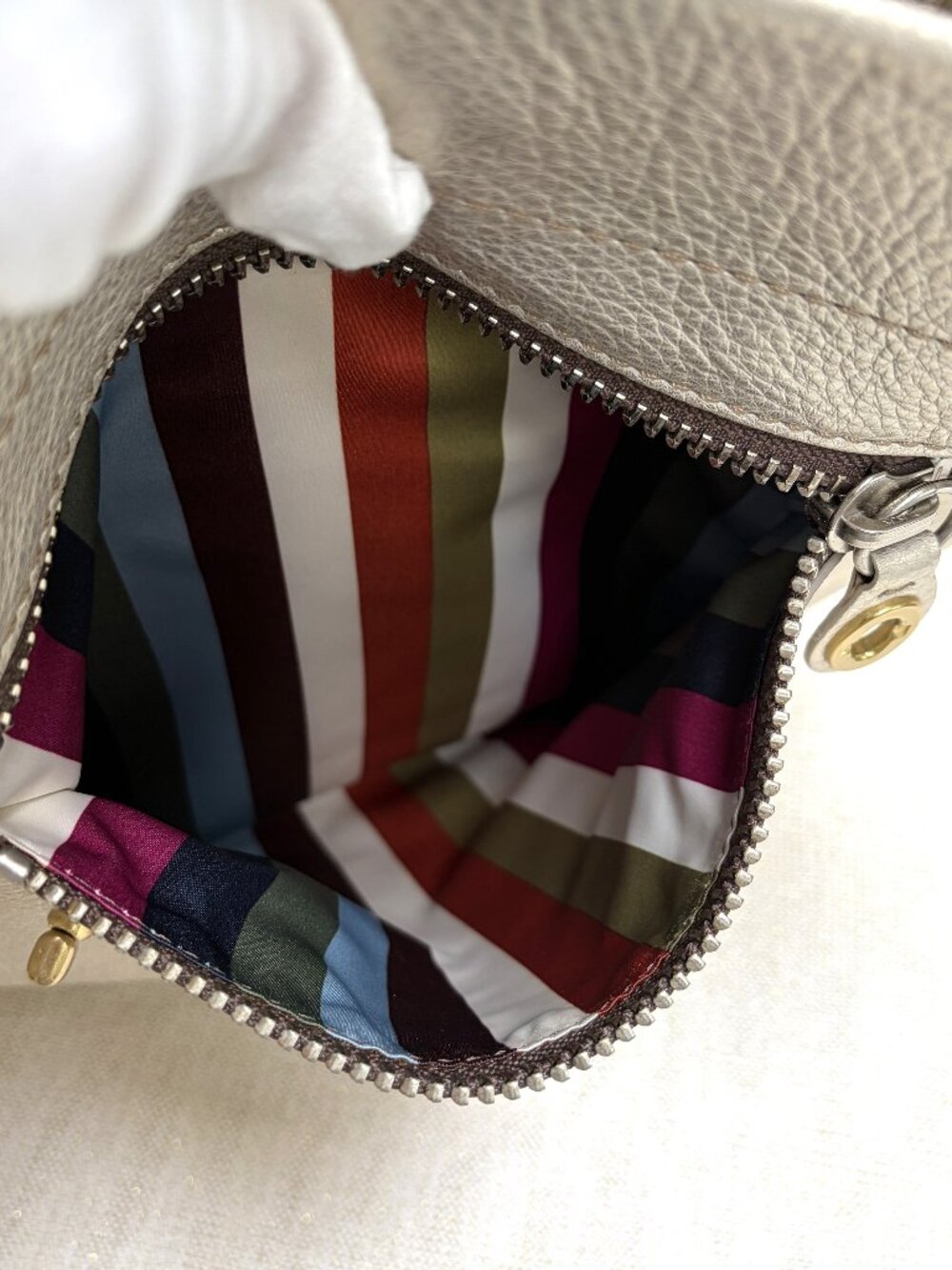 Rare Coach Resort Turnlock Tote style 11538 from 2007, metallic gold leather EUC - Picture 9 of 16